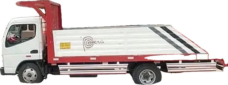 Fuso Mitsubishi Tolva roja de Transportes Otiniano